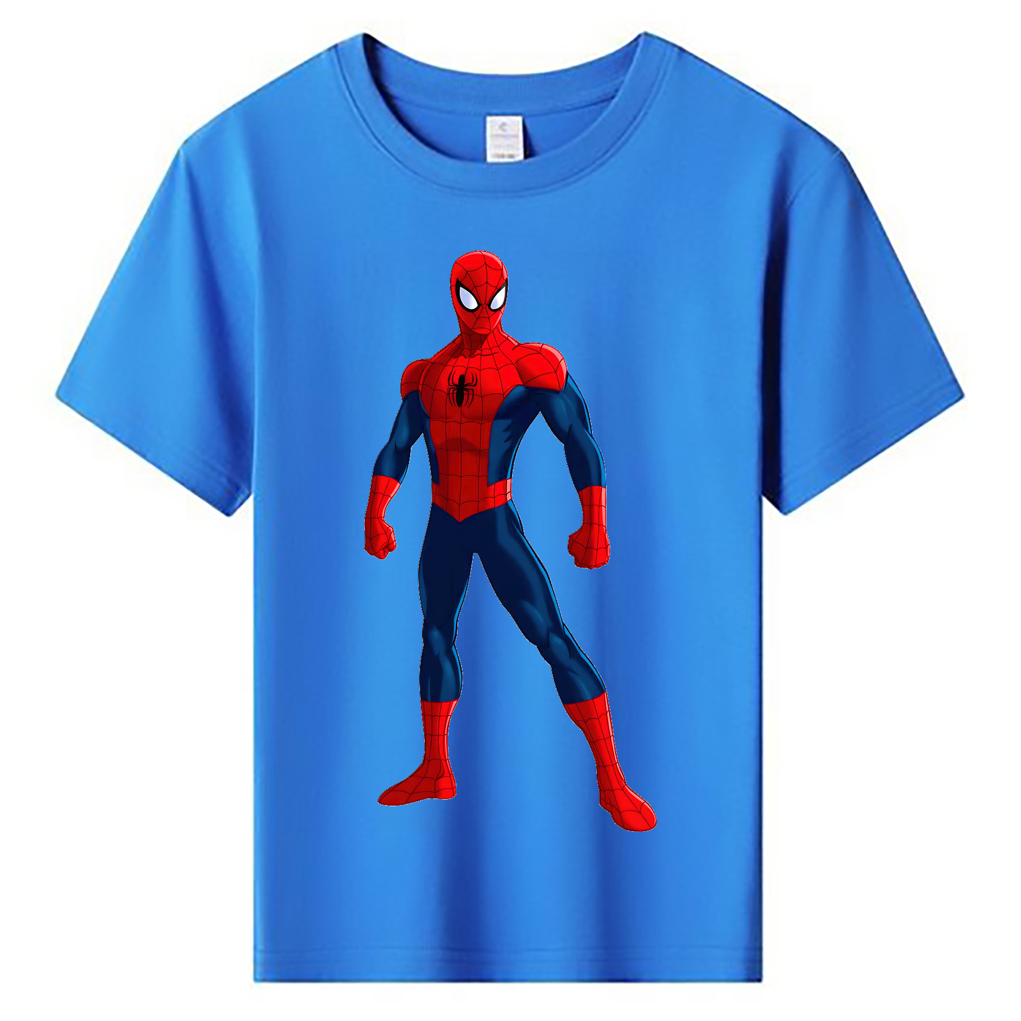 （画像用） Spider Man スパイダーマン 綿100％キッズTシャツ（フロントプリント）